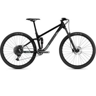 Horský bicykel GHOST Kato FS Essential 27.5 Black/Green Matt